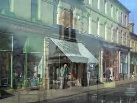 Saltaire Victorian village - Bradford, Yorkshire, England. UNESCO World Heritage Site