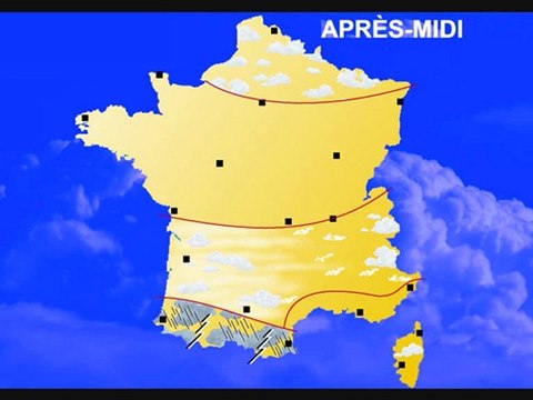Météo 3 juillet 2011: Prévisions jusqu'au 07/07/2011
