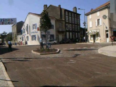 L'inauguration du carrefour de l'europe a Bellac (87)