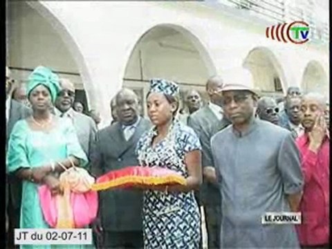 Remise des engins de TP et d'assainissement à la mairie de Pointe-Noire