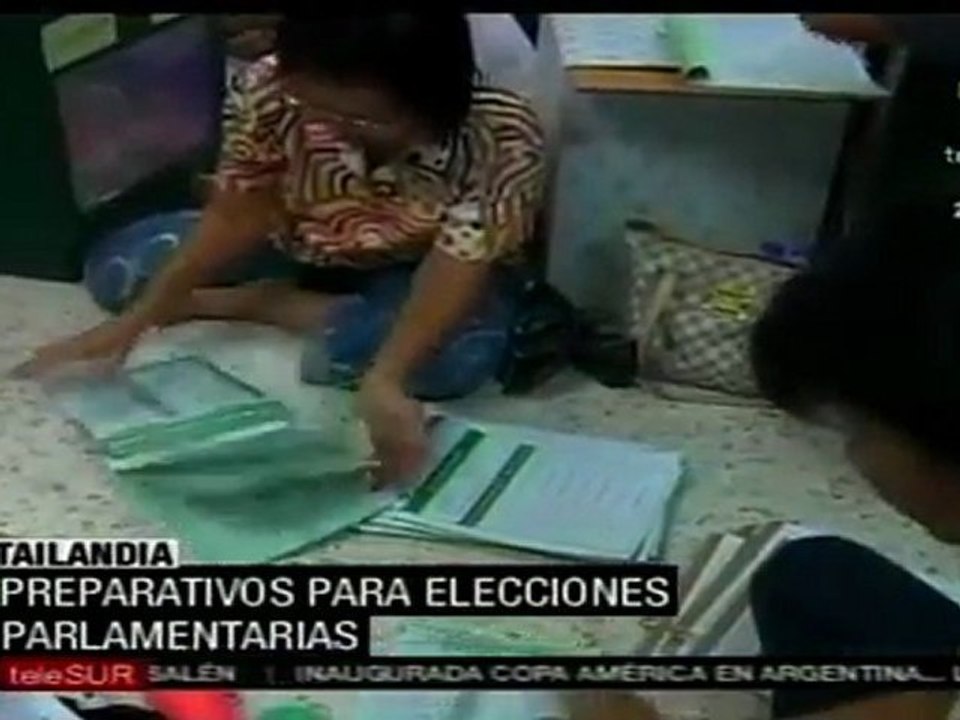 Tailandia se prepara para elecciones parlamentarias