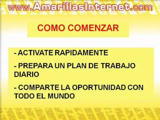 Como comenzar en Amarillas internet