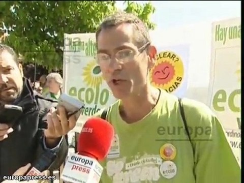 Manifestación contra las nucleares en Madrid