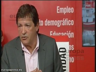 Candidato del PSOE de Asturias en acto de sanidad