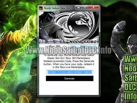 Mortal Kombat 9 Noob Saibot Klassic Skin DLC Free Download