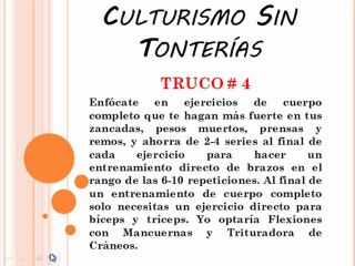 7 Trucos Para Desarrollar Brazos Grandes