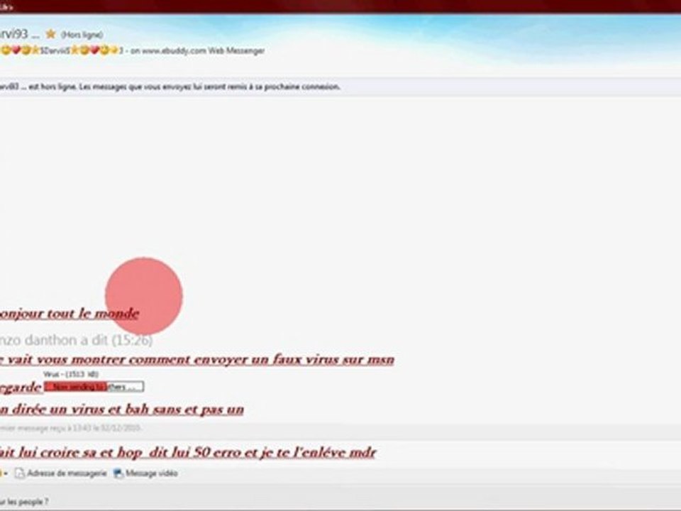 faux virus msn