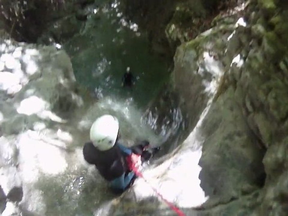 Canyoning Annecy guides Monté Médio