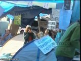 Tras las elecciones los acampados continúan en la Puerta del