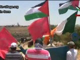 Palestine le  Village de Nilin démontre sa solidarité avec la Flottille de la Liberté 01.07.2011