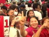 Puea Thai supporters celebrate election victory