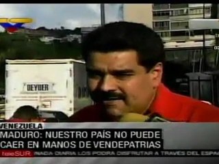 Venezuela no puede volver a manos de vendepatrias: Maduro