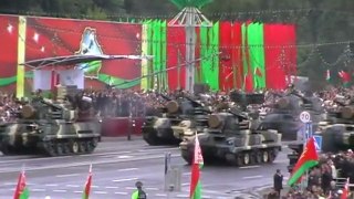 Parada reżimu Łukaszenki w Mińsku