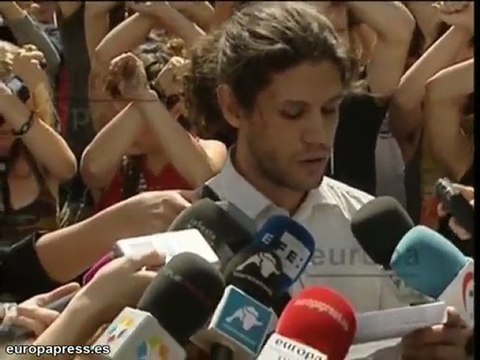 Los indignados protestan ante Trabajo