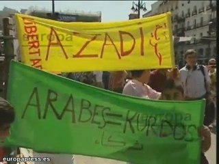 Manifestación de apoyo a Siria en Sol