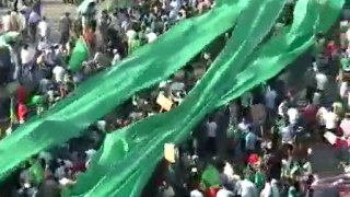 Protest zwolenników Kadafiego