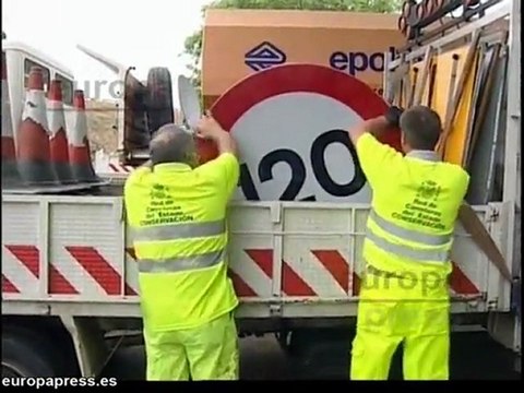 Preparan las señales de velocidad de 120 km/h