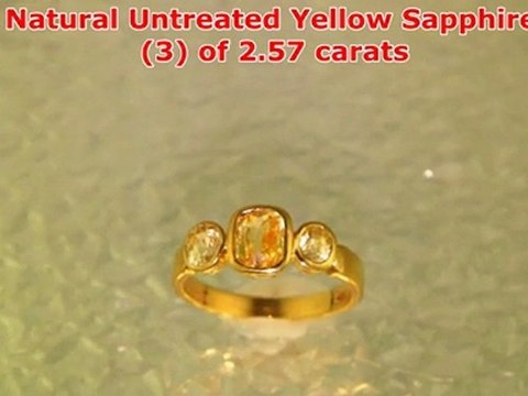 Navaratna Gemstones Vedic Gem Therapy-Yellow Sapphire for Jupiter
