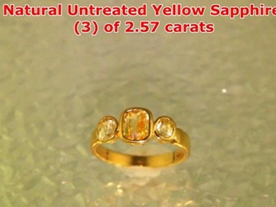 Navaratna Gemstones Vedic Gem Therapy-Yellow Sapphire for Jupiter