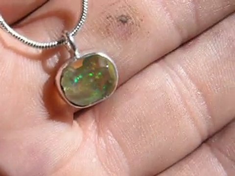 Faceted ethiopia opal