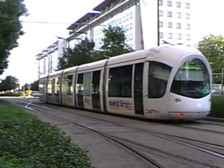 Rame Citadis302 au départ de la station Part Dieu sur la ligne T3