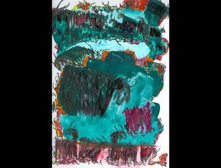 Mehmet Kapçak'ın "Kağıt Üzeri Yağlı Boya + Marker" 2011 Dönemi Çalışmaları "Tam renklilik Dönem"