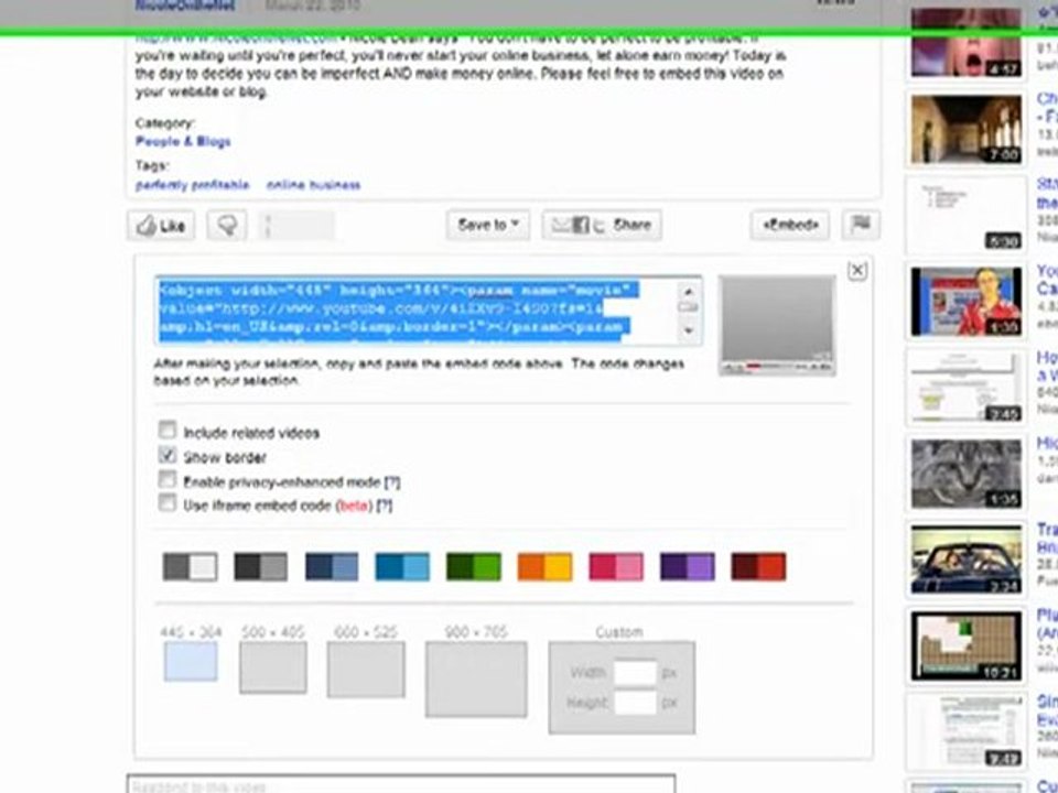 Embedding YouTube Videos in WordPress Blog Posts