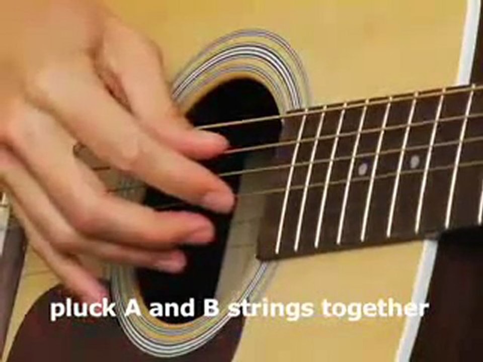 HOW TO PLAY ACOUSTIC GUITAR LESSON BASIC FINGER PICKING EASY