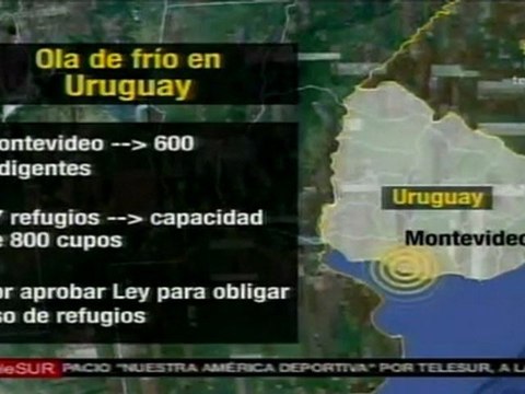 Ola de frío en Uruguay deja al menos 4 muertos