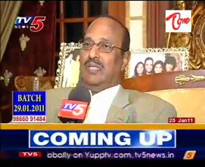 G.V.Krishna Reddy Talking to Media on got Padmabhushan Award