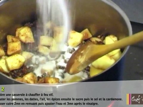 Chutney pommes et dattes - Chef iatto TV