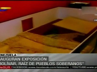 Inauguran exposición de Bolívar en Venezuela