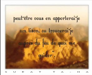 Le récit de Moïse t’est-il parvenu ? Lorsqu’il vit du feu, il dit à sa famille…