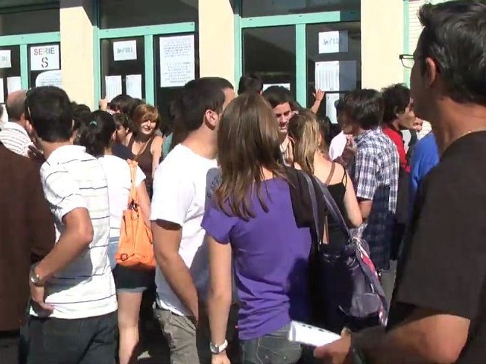 Pleurs de joie ou de tristesse ce mardi matin au lycée Paul Sabatier pour les résultats du bac !