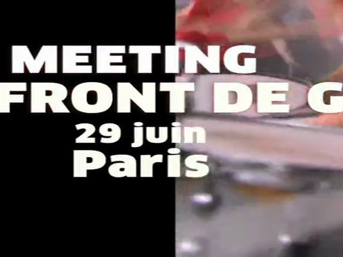 Meeting Front de Gauche - Place stalingrad