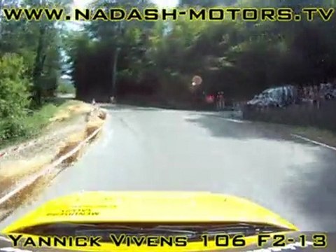 Course de cote de Sumène : camera embarquée de Y. Vivens monté (chrono 1)