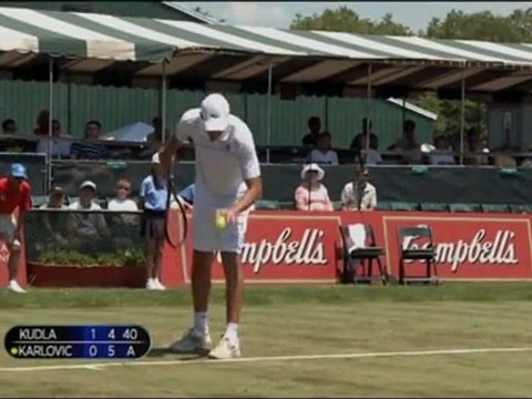 Kudla batte Karlovic - Newport, primo turno