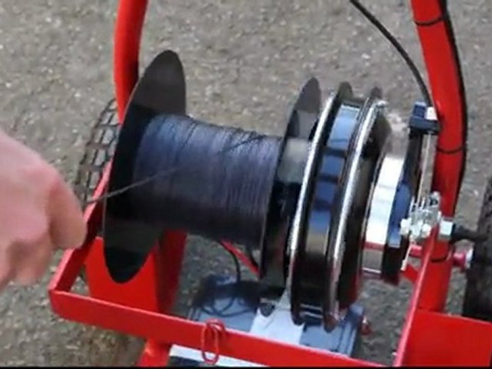 Treuil électrique pour la photographie aérienne par ballon