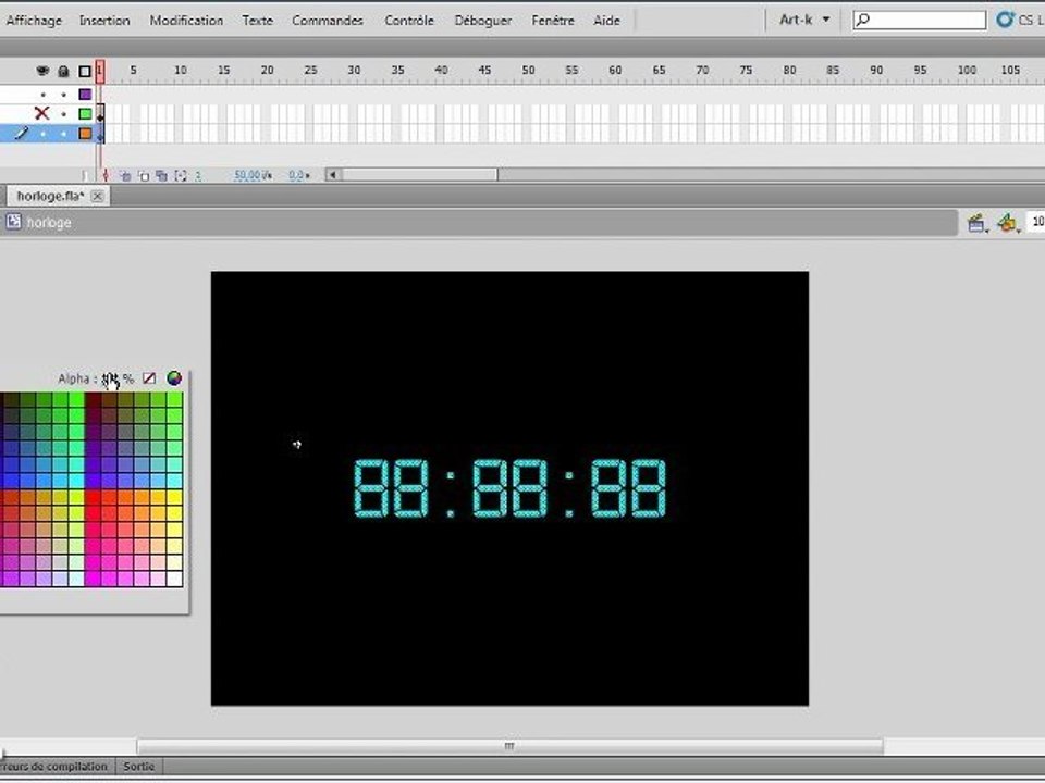 Adobe Flash CS5 : Création du design 1/2