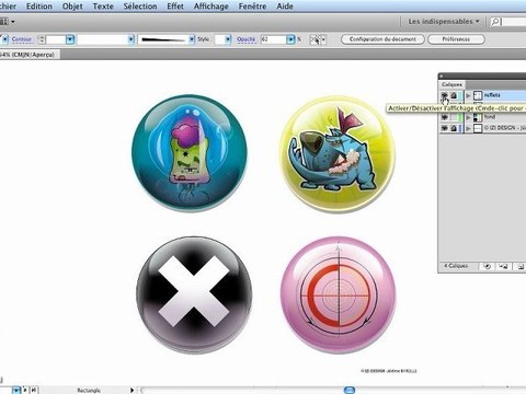 Illustrator CS5 : Verrouiller des calques