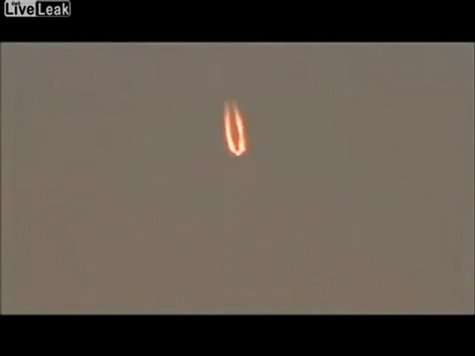 Un Ovni en flammes dans le ciel du Mexique