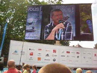 Ambiance sur le Pâquier après la première annonce du CIO