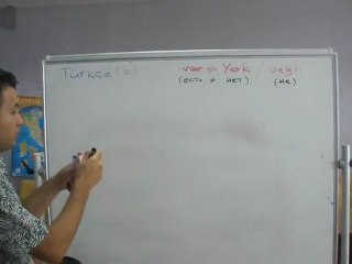 Турецкий  Онлайн 7  Var-Yok    değil (есть-нет-не)