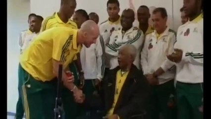 Sudafrica - Gli auguri di Mandela ai bafana bafana