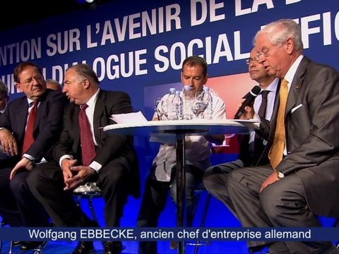 UMP - Démocratie sociale.- En Allemagne, patronat et syndicats regardent toujours devant