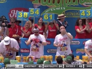 Il peut manger 62 hot-dogs en 10 minutes !