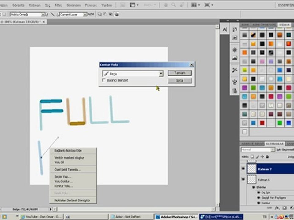 PenTool Yazı yazmak