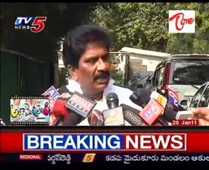 MP Sabbam hari  talking to media