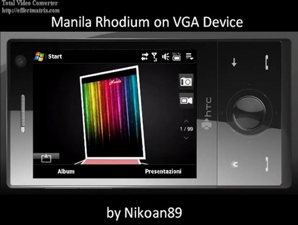 Manila Rhodium on HTC Diamond