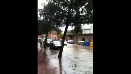 Cagliari - Allagamento in via Italia Pirri